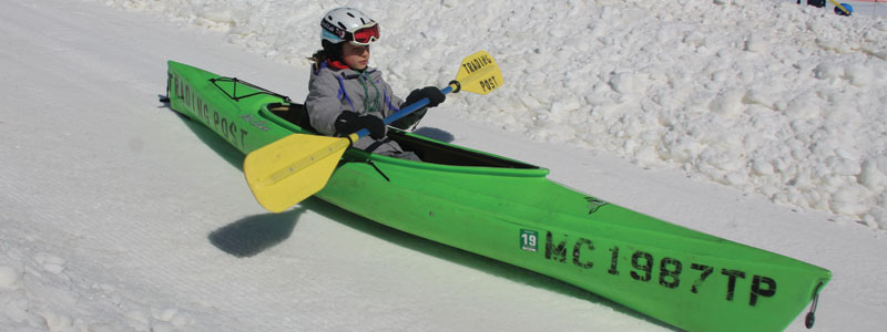 Kayak on the Snow